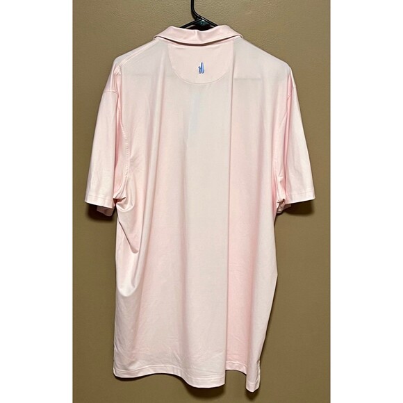 Johnnie O Polo Shirt Mens XL Pink Casual Golf Performance Stretch Lightweight - Picture 5 of 9